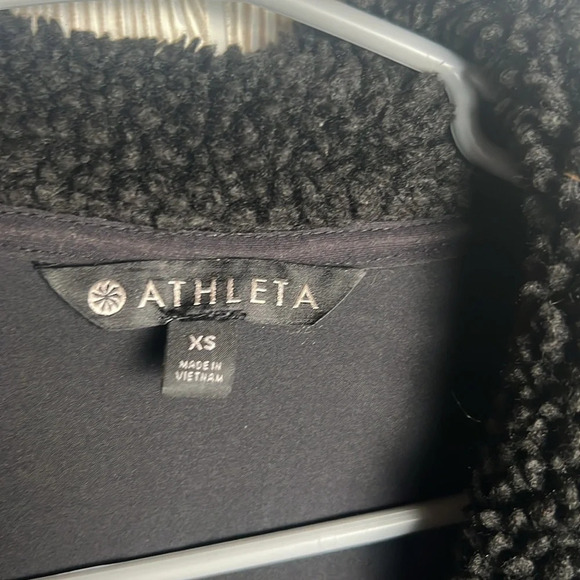 ATHLETA Range Sherpa Jacket, Black, Size XS - Picture 3 of 6